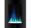 Best Wall Mount Electric Fireplace Best Of 19 5 In Vertical Electric Fireplace In Black with Multi Color Flame and Crystal Display