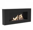 Bio Ethanol Fireplace New Delta Flat Bio Ethanolkamin Schwarz