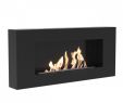 Bio Ethanol Fireplace New Delta Flat Bio Ethanolkamin Schwarz