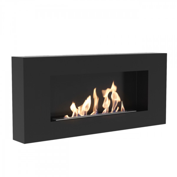 Bio Ethanol Fireplace New Delta Flat Bio Ethanolkamin Schwarz