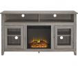 Black Electric Fireplace Tv Stand New Walker Edison Freestanding Fireplace Cabinet Tv Stand for Most Flat Panel Tvs Up to 65" Driftwood