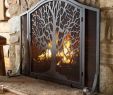Black Fireplace Doors Elegant Small Tree Of Life Fireplace Screen with Door In Black