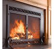 Black Fireplace Doors Inspirational Amazon Pleasant Hearth at 1000 ascot Fireplace Glass
