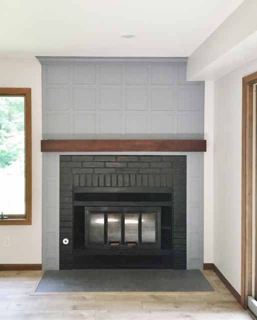 Black Fireplace Mantel Luxury Custom Built Fireplace Surround with Painted Black Tile