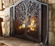 Black Fireplace Screen Unique Small Tree Of Life Fireplace Screen with Door In Black