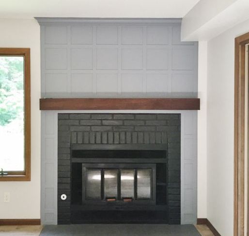Black Tile Fireplace Luxury Custom Built Fireplace Surround with Painted Black Tile