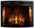 Blazing Fireplace Luxury 26 Inch Curved Ventless Electric Space Heater Built In