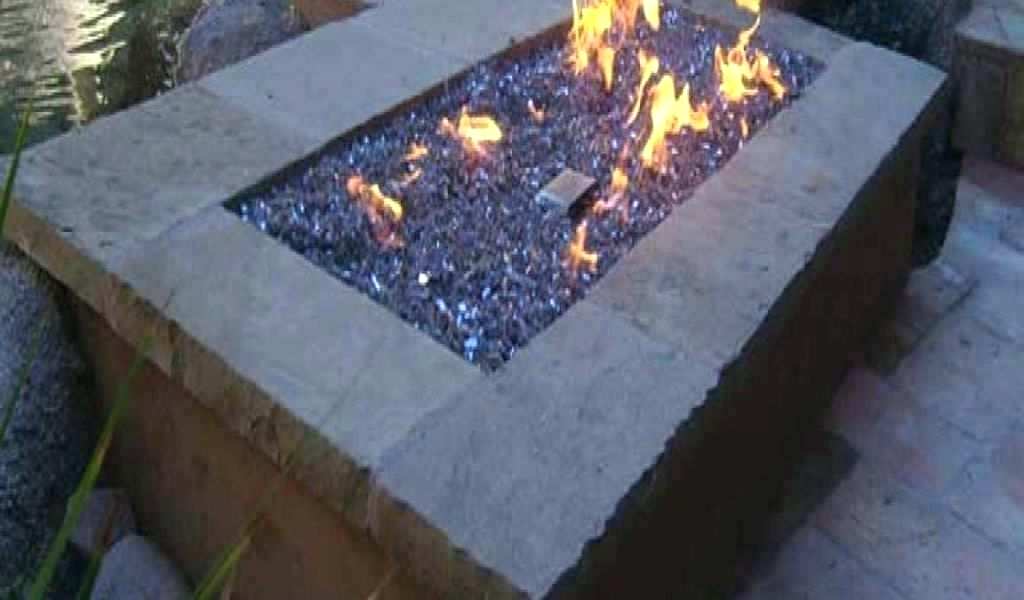 gas fire pit glass by natural rocks beads for awesome burner ring blue outdoor square with