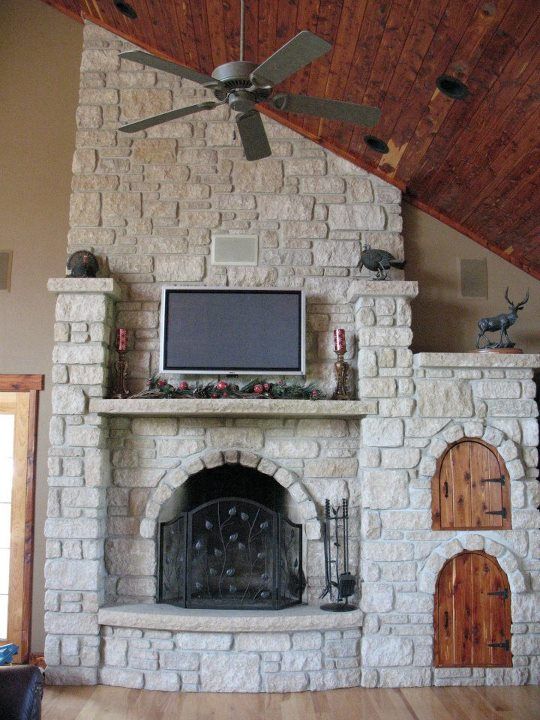 Brick and Stone Fireplace Awesome Example Of Earthworks Stone Ew Gold Tumbled Dimensional