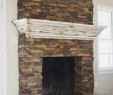 Brick and Stone Fireplace Awesome Rustic Mantle On Stone Fireplace Fireplaces