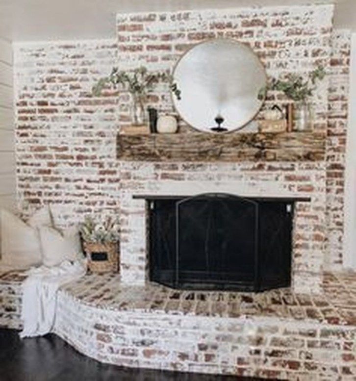 Brick Fireplace Beautiful Gorgeous Small Fireplace Makeover Ideas 43