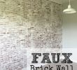 Brick Veneer Fireplace Inspirational How to Faux Brick Wall Home Ideas