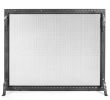 Brushed Nickel Fireplace Screen Awesome 2 Door Steel Flat Guard Fireplace Fire Screen Black Plow