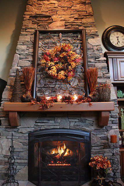 Buffalo Fireplace Awesome Fall Decorating Fall