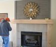 Build Fireplace Best Of Fireplace Makeover Wood Mantel Build Diy Weekend Project
