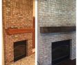 Building A Brick Fireplace Best Of How to Whitewash Brick & Build A Rustic Mantle