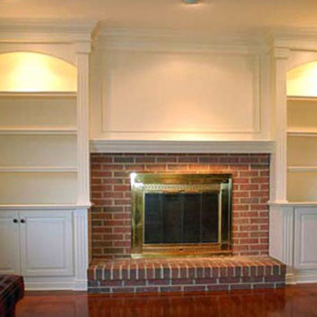 Built In Bookcases Around Fireplace Awesome Love This From Custommade House Ideas