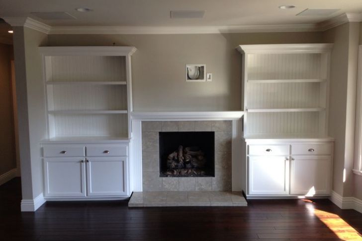 Built In Cabinet Around Fireplace Awesome Built In Shelves Around Fireplace