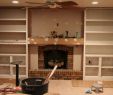 Built In Cabinet Around Fireplace Beautiful 4th Day the Dry Wall is Hung Between Fire Place