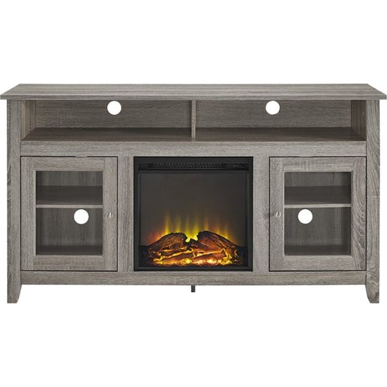 Built In Cabinet Around Fireplace Best Of Walker Edison Freestanding Fireplace Cabinet Tv Stand for Most Flat Panel Tvs Up to 65" Driftwood