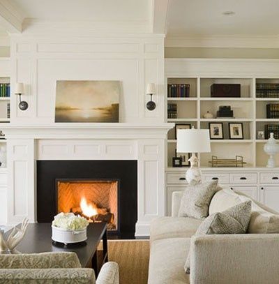 Built In Cabinets Around Fireplace Inspirational Optimism White Paint