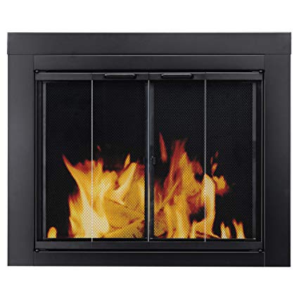 Built In Fireplace Screen Awesome Pleasant Hearth at 1000 ascot Fireplace Glass Door Black Small