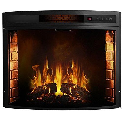 Built In Fireplace Screen Beautiful 26 Inch Curved Ventless Electric Space Heater Built In