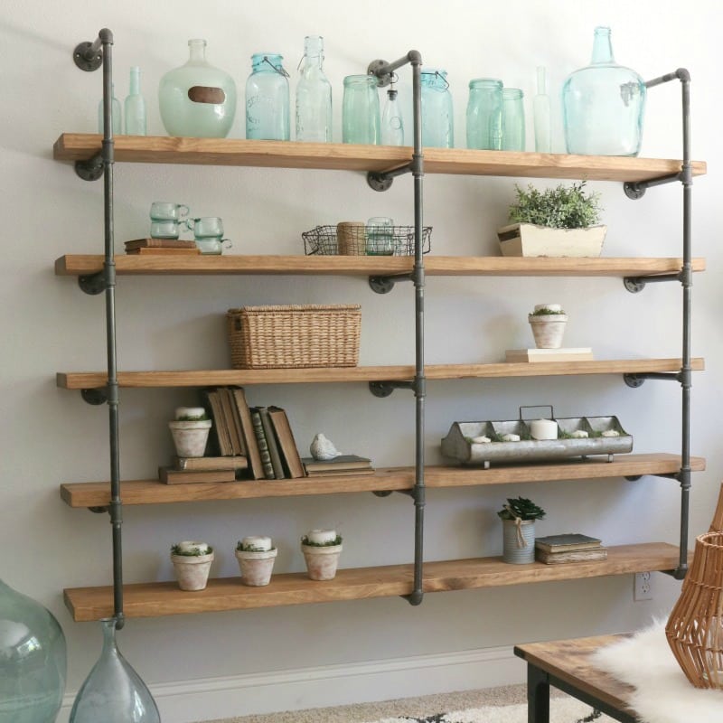 Built In Shelves Around Fireplace Plans Fresh Diy Industrial Pipe Shelves