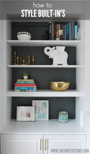 Built Ins Around Fireplace Cost Awesome How to Style Built In Shelves