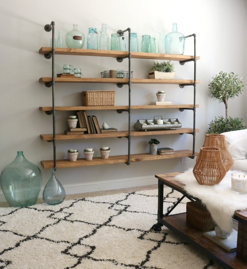 Built Ins Around Fireplace Cost New Diy Industrial Pipe Shelves