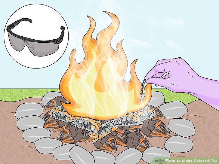 4 Ways to Make Colored Fire wikiHow aid v4 728px Make Colored Fire Step 5 Version 2