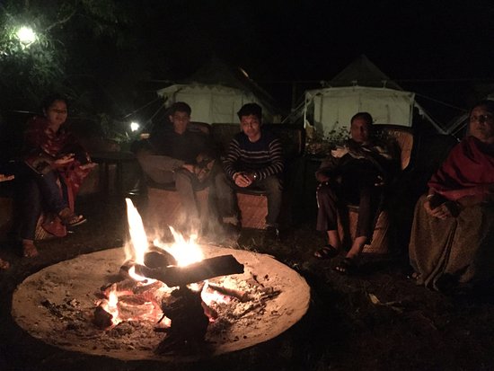 Camp Fire Picture of Jungle View Resort Sawai Madhopur camp fire