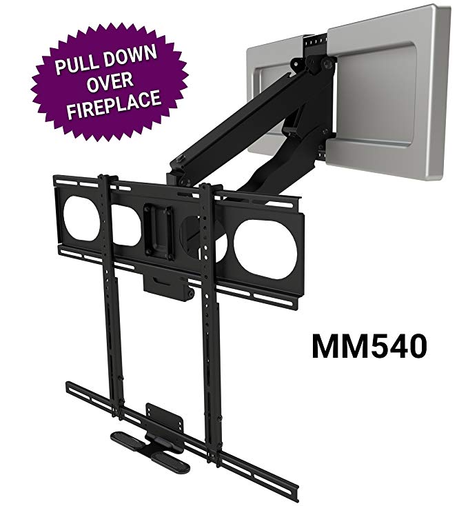 Can You Mount A Tv Above A Fireplace Best Of Mantelmount Mm540 Fireplace Pull Down Tv Mount