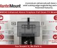 Can You Mount A Tv Over A Fireplace Best Of Mantelmount Mm540 Fireplace Pull Down Tv Mount