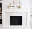 Can You Paint A Brick Fireplace Awesome Diy Marble Fireplace & Mantel Makeover