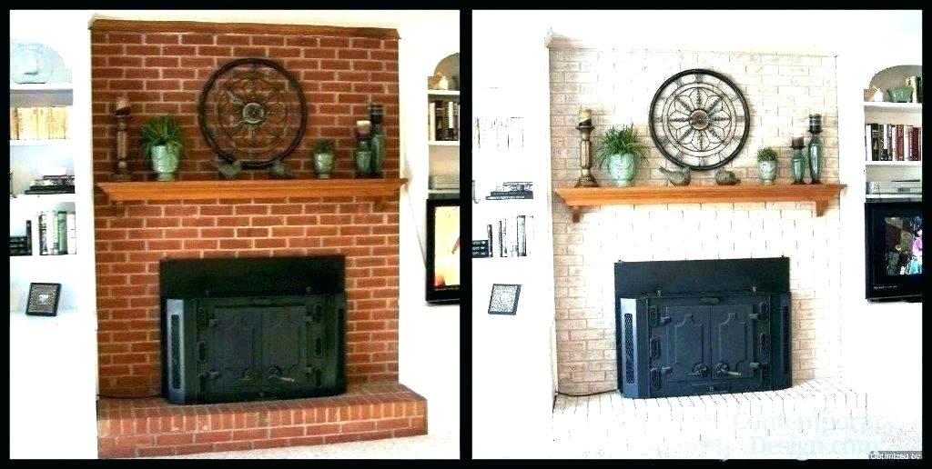 red brick fireplace decor ideas painted can you paint a awesome how do i