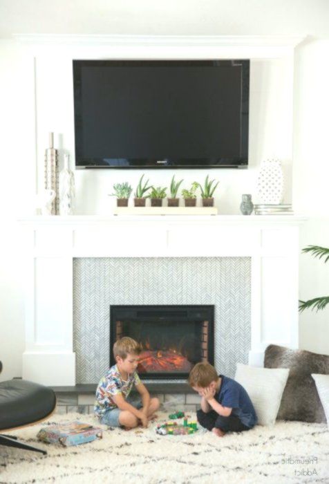 Can You Put A Tv Above A Fireplace Unique the Best Way to Adorn A Mantel with A Tv It