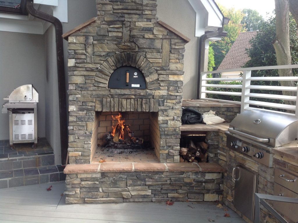 pizza oven outdoor fireplace luxury custom outdoor fireplace and pizza oven with an outdoor kitchen on a of pizza oven outdoor fireplace