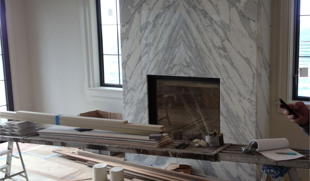 Carrara Marble Fireplace Luxury How to Build A Gas Fireplace Mantel Contemporary Slab Stone