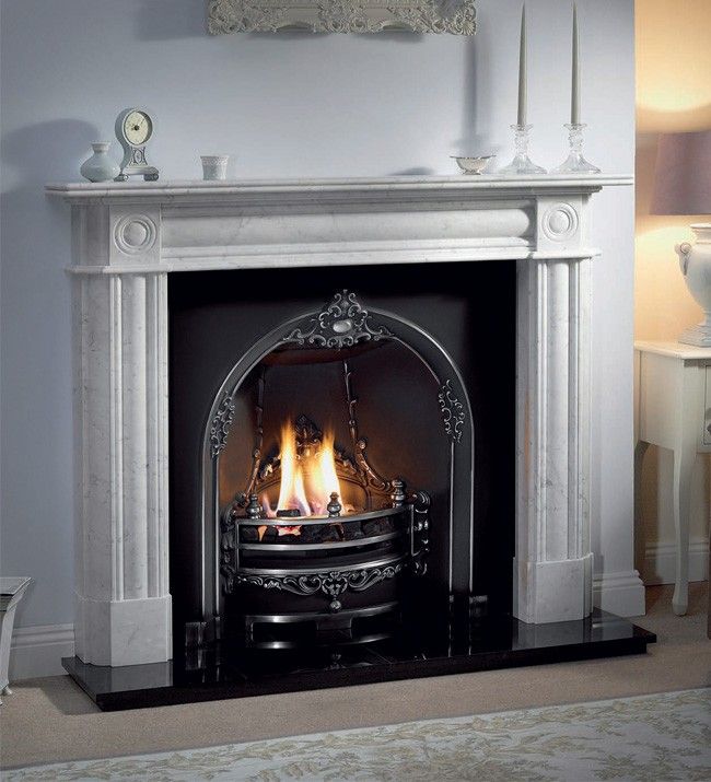 Carrara Marble Fireplace New Gallery Collection Gloucester Cast Iron Fire Inset