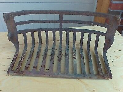 antique fireplace cast iron grate 4 hooks 17 34 apart od