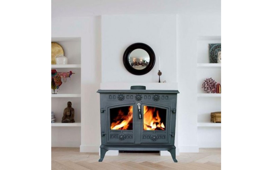 Cast Iron Gas Fireplace Luxury Foxhunter Cast Iron Log Burner Multifuel Wood Stove Woodburner 12kw Ja006