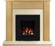 Cast Stone Fireplace Elegant the Capri In Beech & Marfil Stone with Crystal Montana He Gas Fire In Black 48 Inch