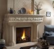 Cast Stone Fireplace Surrounds New Stylish Fireplace Mantel Decor Candles Flowers Elegant