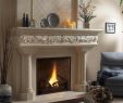 Cast Stone Fireplace Surrounds New Stylish Fireplace Mantel Decor Candles Flowers Elegant