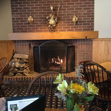 Center Fireplace Elegant Fireplace In Dining Room Picture Of Trapp Family Lodge