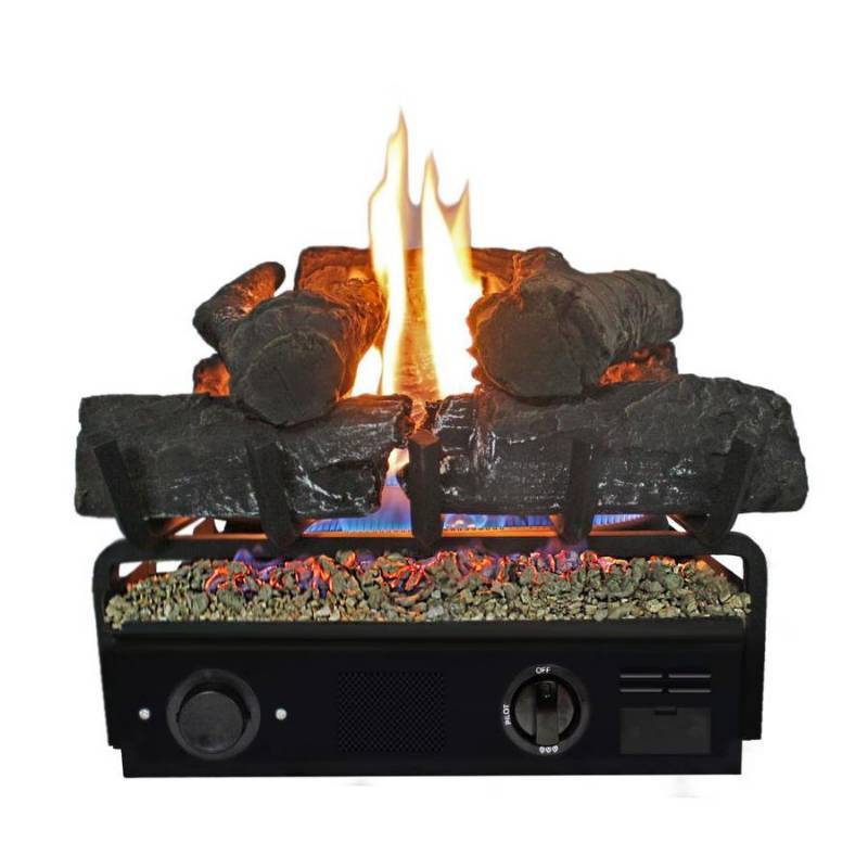 Ceramic Fireplace Logs New thermablaster 17 71 In Btu Dual Burner Vented Gas