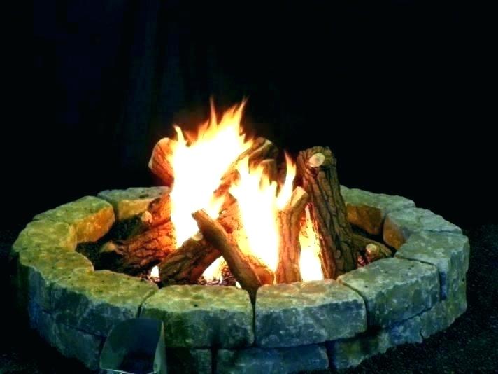 fire pit logs uk gas log for outdoor concrete kits