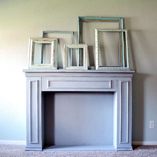 Chalk Paint Fireplace Inspirational Chalk Paint Fireplace Makeover This Faux Fireplace Got