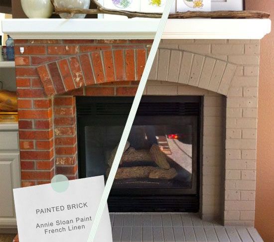 Chalk Paint Fireplace Unique 5 Dramatic Brick Fireplace Makeovers Home Makeover